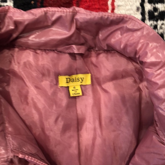 New light weight puffer jacket Blush color size small - Picture 3 of 6